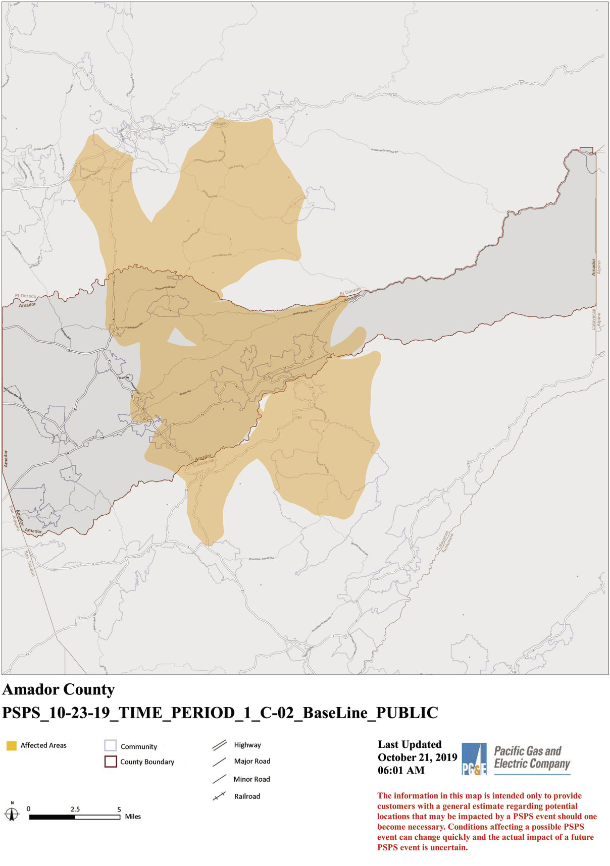 PSPS map